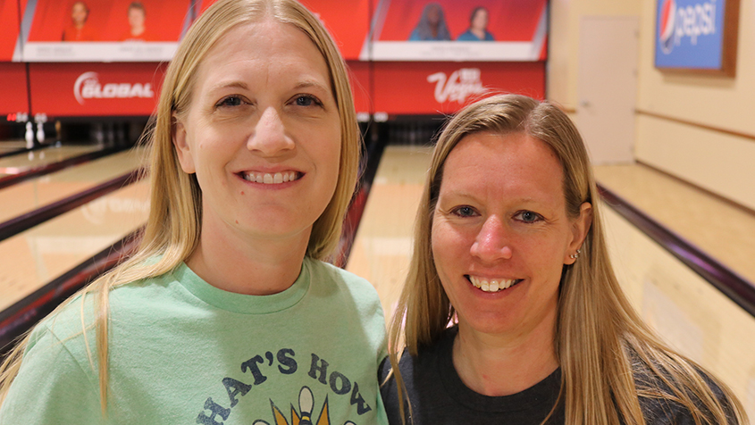 Tara Wagner and Carrie Germann at the 2023 USBC Women's Championships